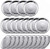 24 Pack Regular Canning Jar Lids for Regular Mouth Mason Jars Split-Type Lids Leak Proof and Secure Canning Jar Caps with Silicone Seals