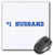 3dRose LLC 8 x 8 x 0 25 Inches 1 Husband Blue Text Wedding Anniversary Mouse Pad -mp-151615-1-