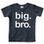 Big Brother Shirt  Big bro Shirt  Big Brother Announcement Shirt  Big Brother t Shirt Toddler -Charcoal Black  6T-