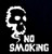 Creative Concept Ideas No Smoking Decal Vinyl Sticker-Cars Trucks Vans Walls Laptop- White -5 5 x 5 in-CCI885