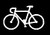 LLI Bicycle Decal Vinyl Sticker - Cars Trucks Vans Walls Laptop - White - 5 5 x 3 3 in - LLI778