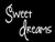 LLI Sweet Dreams - Decal Vinyl Sticker - Cars Trucks Vans Walls Laptop - White - 5 5 x 4 3 in - LLI1021