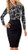 HOMEYEE Womens Short Sleeve Business Church Dress B430 -8  Black-Long Sleeve-