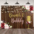 7×5ft Brunch and Bubbly Bridal Shower Backdrop Rustic Brown Wood Glitter Lights Background for Photography Gold Champagne Wedding Bachelorette Floral