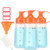 Condiment Squeeze Bottle Wide Mouth  Ondiomn 3 Pack 300ml Clear Squeeze Bottles for Condiments  Paint  Ketchup  Mustard  Oil  Sauces  Resin  Baking  C