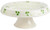 Celtic Classics Irish Blessing Traditional Basket Weave Shamrocks Design Cake Stand, 11-Inch