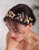 Denifery Gold Hair Vine Leaf and Flower Headband Pearl and Crystal Wedding Hairpiece Bridal Hair Accessories for Brides Denifery Gold Hair Vine Leaf and Flower Headband Pearl and Crystal Wedding Hairpiece Bridal Hair Accessories for Brides