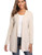 Long Hooded Cardigans for Women Long Sleeve Open Front Knit Casual Classic Sweater Coat with Pockets Apricot Medium