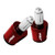 7-822mm Motorcycle Handlebar Ends Aluminum Handle Bar Grips Plugs Caps For Yamaha YZF R1 R3 R6 R125 R6S R25 600R-Red-
