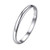 ChicSilver 925 Sterling Silver Rings Skinny High Polish Plain Dome Tarnish Resistant Comfort Fit Wedding Band 2mm Ring Size 9