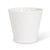 Abbott Collection Jenny Ceramic Planter w/Beaded Trim, White (Large)