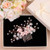 Barode Bridal Wedding Hair Combs Silver Sparkly Rhinestones Pearls Crystal Bride Headpiece Flower Hair Accessories for Women and Girls -Rose gold-