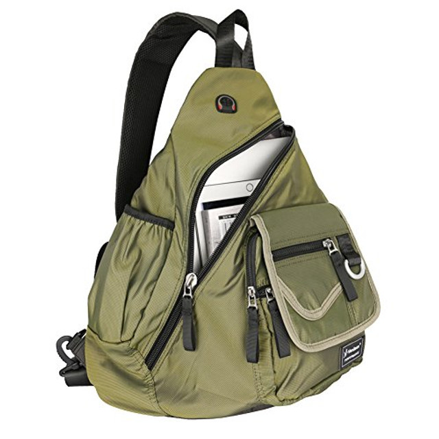 Kawei Knight Large Sling Bag Laptop Backpack Cross Body Messenger Bag ...