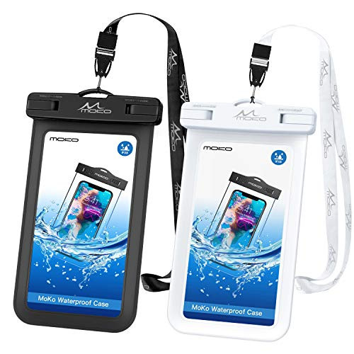 Syncwire Waterproof Phone Pouch 2Pack Universal IPX8 Waterproof Phone Case Dry Bag with