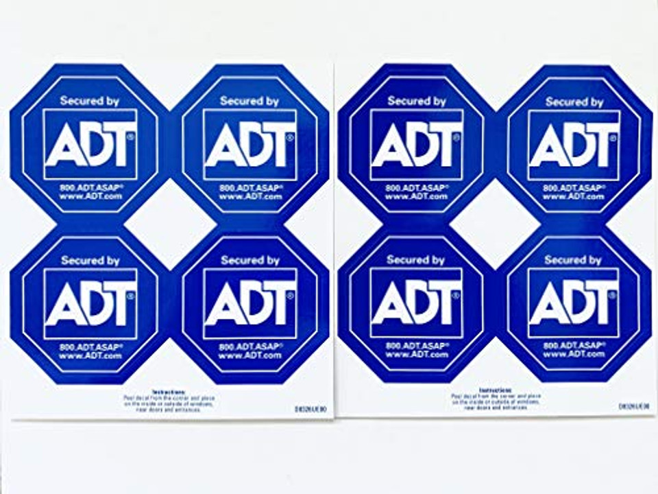 ADT Authentic Security Decals Window Stickers Warehousesoverstock