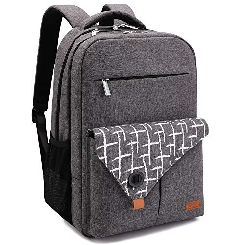 Lekesky Laptop Backpack 15.6 Inch Travel Backpack with USB Charging ...