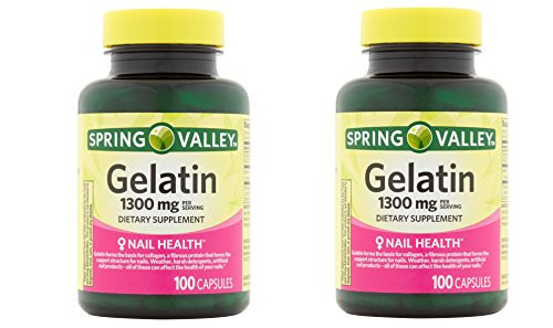 Spring Valley Gelatin Capsules, 1300 mg, 100 count (2 Pack