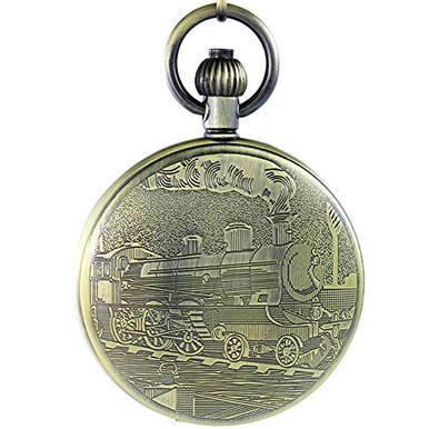 OGLE Waterproof Bronze Train Chain Large Digital Noctilucence Fob Self ...