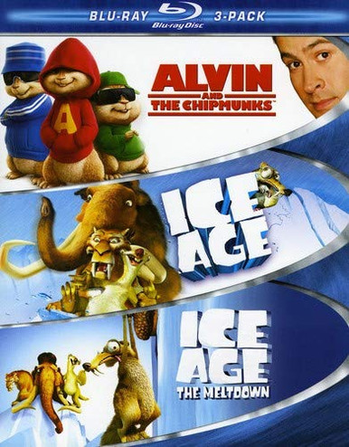 Family Blu-ray 3-Pack -Alvin and the Chipmunks - Ice Age - Ice Age 2