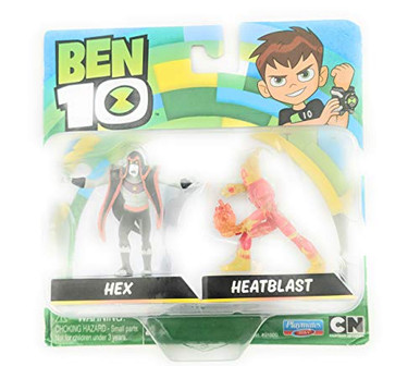 PlayMates Ben Ten Hex and Heatblast - Warehousesoverstock