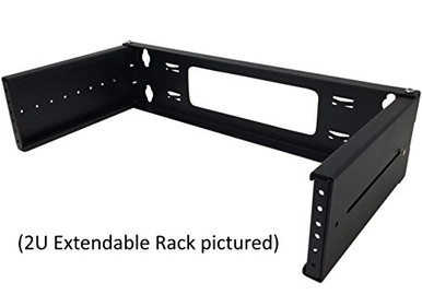 Kenuco 3U 19 inch Metal Steel Hinged Extendable Wall Mount Bracket ...