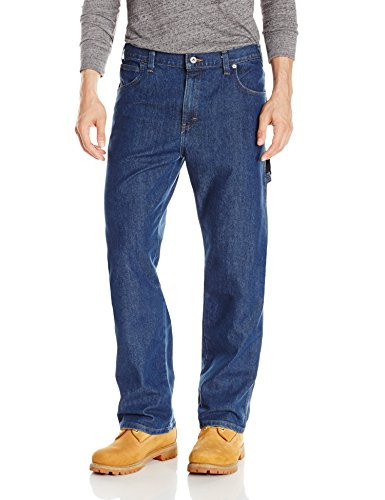 Dickies Mens Relaxed Fit 5-Pocket Flex Performance Jean Stonewashed ...