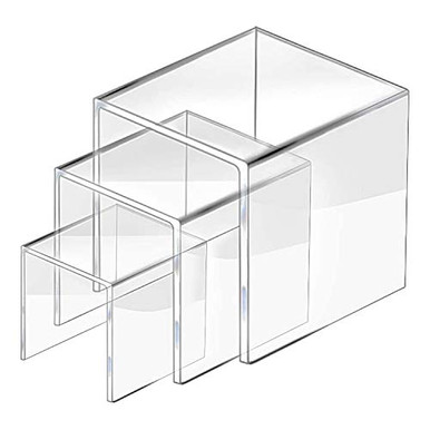 2 Set Acrylic Display Risers Display for Funko POP Figures Jewelry ...