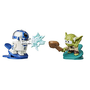 Star Wars Battle Bobblers Darth Vader Vs Luke Skywalker - Figure Agganciabili Bobbling, Confezione Da 2, Giocattoli Per Bambini 4+ Anni