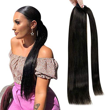 Fshine Wrap Ponytail Extensions 14 Inch Wrap Around Ponytail Extension ...