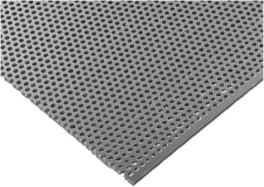 Pvc Hol PVC -Polyvinyl Chloride- Perforated Sheet Staggered Holes Opaque Gray 0 ...