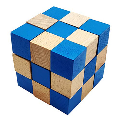 3D Wooden Brain Teaser Puzzle Educational Toy for for Kids Teens and ...