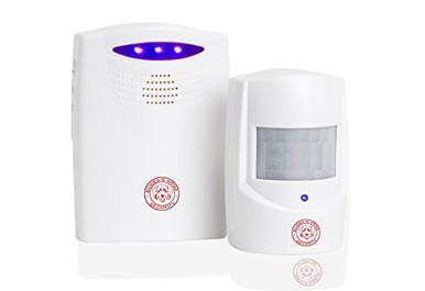 Alert Us Motion Sensor Driveway Alarm - Wireless Motion Sensor Alert System with Long Range ...