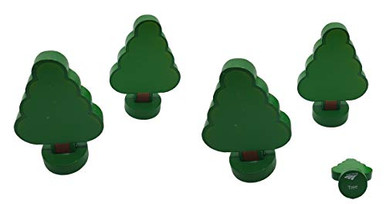 Amtrak Wooden Railroad Forest of Four 3 inch Tall Trees ...