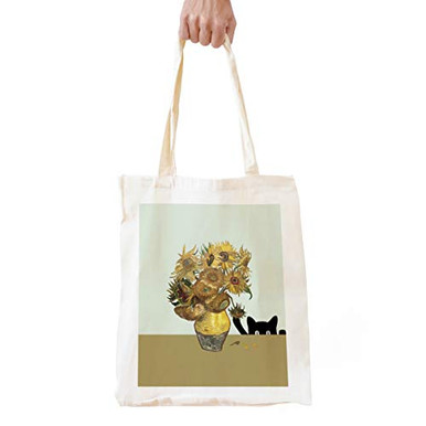 FORBIDDEN PAPER Cute 'World's Greatest Grandma' Cotton Tote Bag - Reusable Grocery Bag, 16x14 Inches