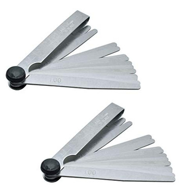 OriGlam Offset Feeler Gauge Set With 16 Blades, Standard Metric Offset