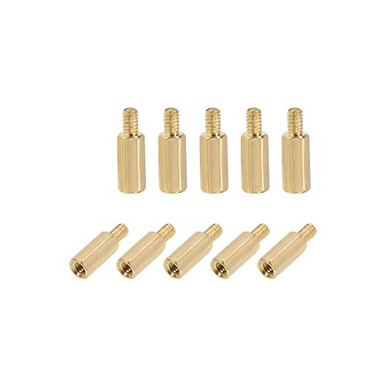 Entretoises Laiton M2x4mm+3mm Mâle-femelle Pour Drone FPV - Lot De 10 Pièces, Neuf, Marque Uxcell