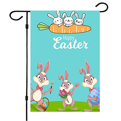 Easter Garden FlagEaster Flags 12_5 x 18 Inch Double Sided Easter House ...