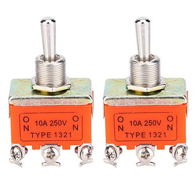 2 Pcs 250V 15A DC Motor Switch 3 Position Forward - Stop - Reverse