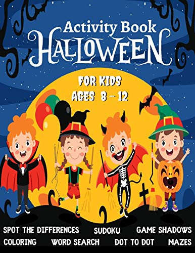 Halloween Activity Book For Kids Ages 8 12 Trick or Treat A Funny ...
