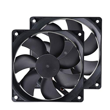 2-Pack 120mm Fan DC 12V Computer Fan 120mm x120mm x 25mm 2-Pin High ...