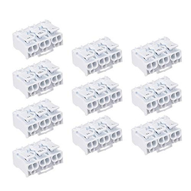 uxcell Spring Connectors Quick Wire Connector No Screws Terminal ...