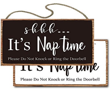 vizuzi Door Signs Shhh Its Nap Time Please Do Not Knock or Ring The ...