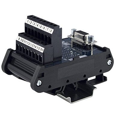 ASI 11101 Type IMHD15F Fixed Terminal Block DIN Rail Mounted Interface ...