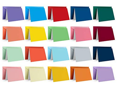 Dessie 100 Solid Color Blank Cards with Envelopes All Occasion - 100 ...
