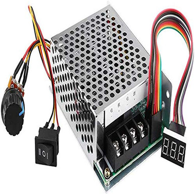 DollaTek DC-Motordrehzahlregler 10–55 V, 40 A Dauerstrom, PWM, Mit Digitalanzeige, Vorwärts/Rückwärts, Drehknopf Mit Schalter – Für Bürstenmotoren