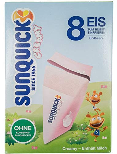 SUNQUICK flavored freezer popsice cream CREAMY 8ct_ Imported from ...