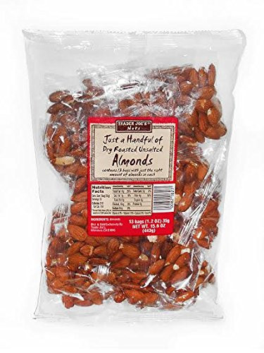 Trader Joes Just a Handful of Dry Roasted Unsalted Almonds
