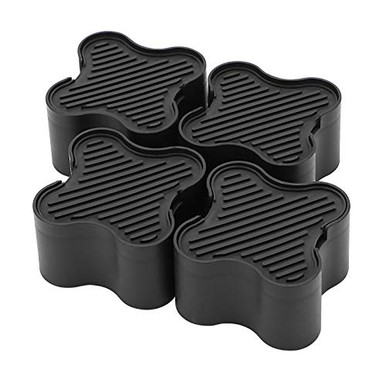 Stackable Feet Riser ARTISHION Black Bed Risers Adjustable Bed Foot Furniture Legs Heavy ...