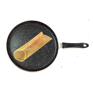 Hercules Knives Round BBQ Grill Pan - 30cm Non-Stick Aluminum Korean Griddle For Camping & Home