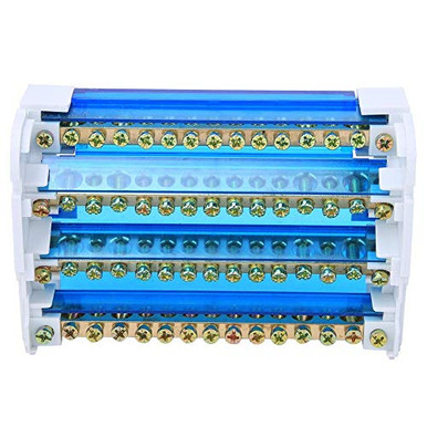 Terminal Strip Blocks with Cover 125A 500V Transparent Dust-Proof ...